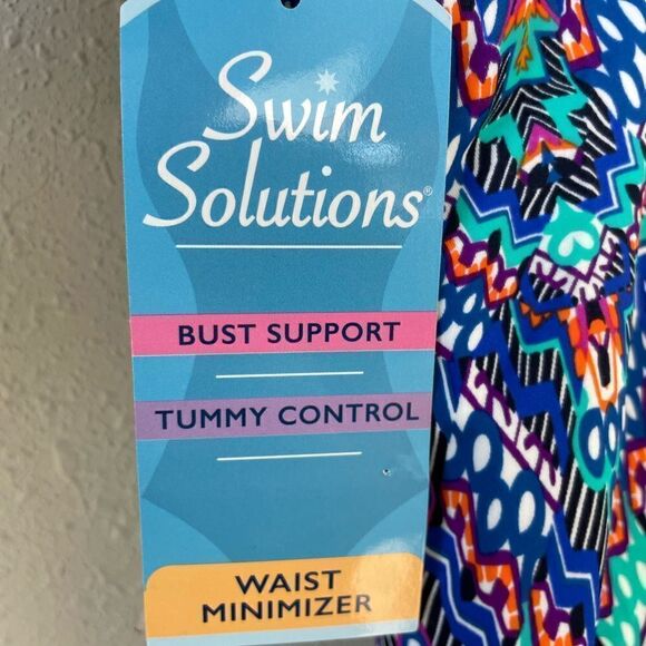 NWT Swim Solutions One Piece Swim Suit Size 14 or 16 - Picture 7 of 7